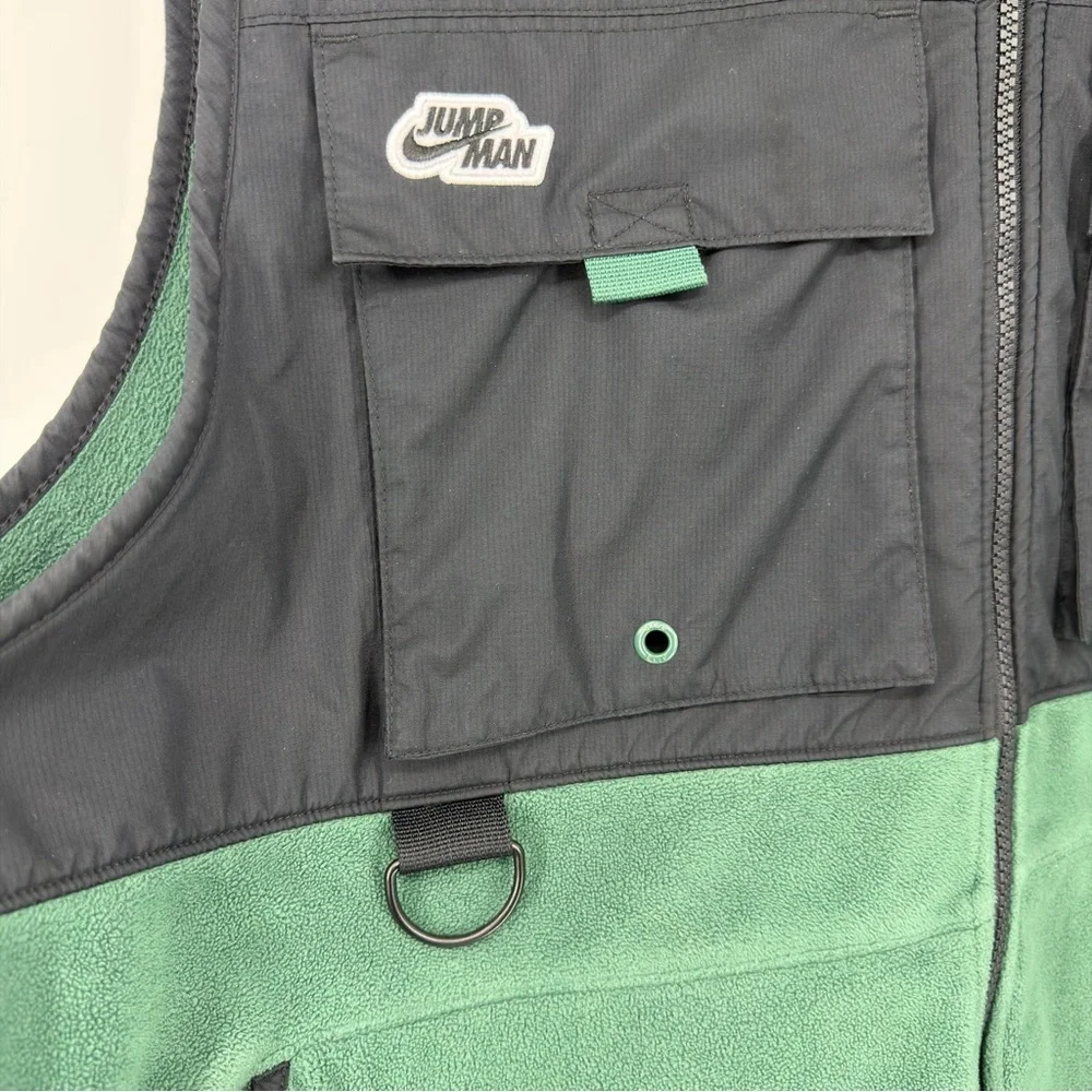 Nike Air Jordan Jumpman‎ Fleece Utility Vest Mens Large Green